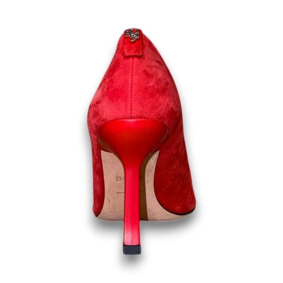 BOSS Vivian Pump 90 Women's Red Suede Stiletto Heels US 7 (UK 5 EU 37) MSRP $299 - Picture 3 of 4